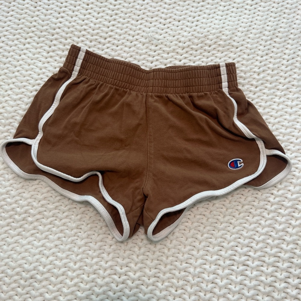 Champion brown and white shorts